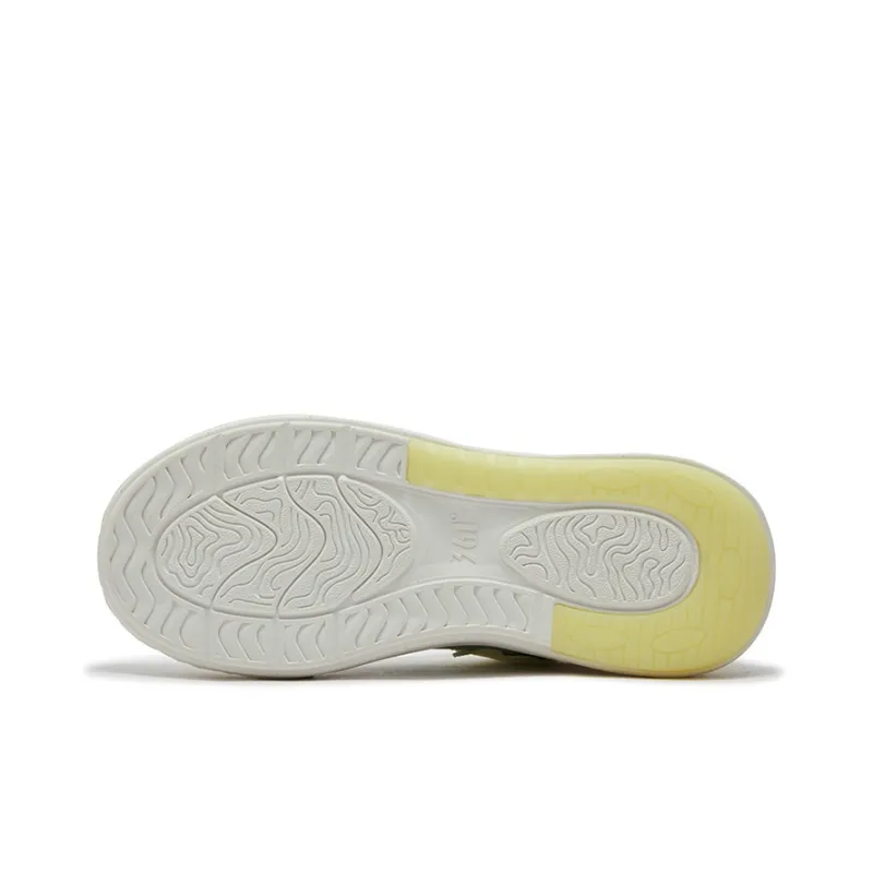 361° Garden Anti Slip And Wear Resistant Breathable Low Top Skateboard Shoes Women's White Yellow-4