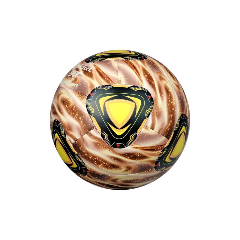 ProSelect Size 5 Soccer PU Machine Stitched Soccer Ball Unisex Brown-4
