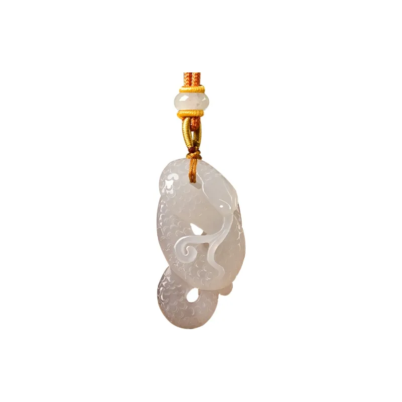 KUNYUYAO Hetian Jade Pendants White Jade Unisex-67