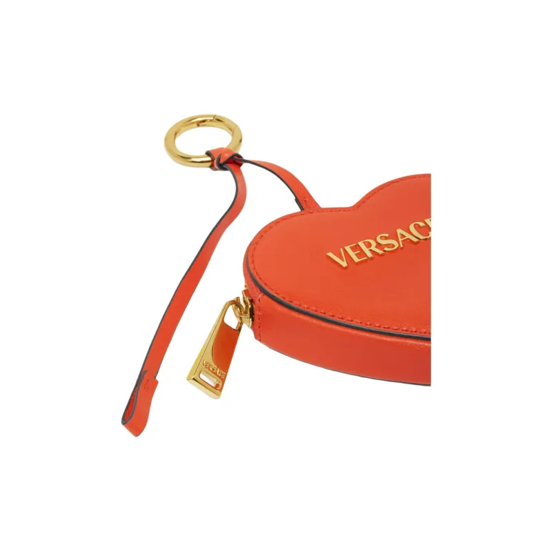 FANSIZHE VERSACE Lambskin Coin Purse Women's Orange-2