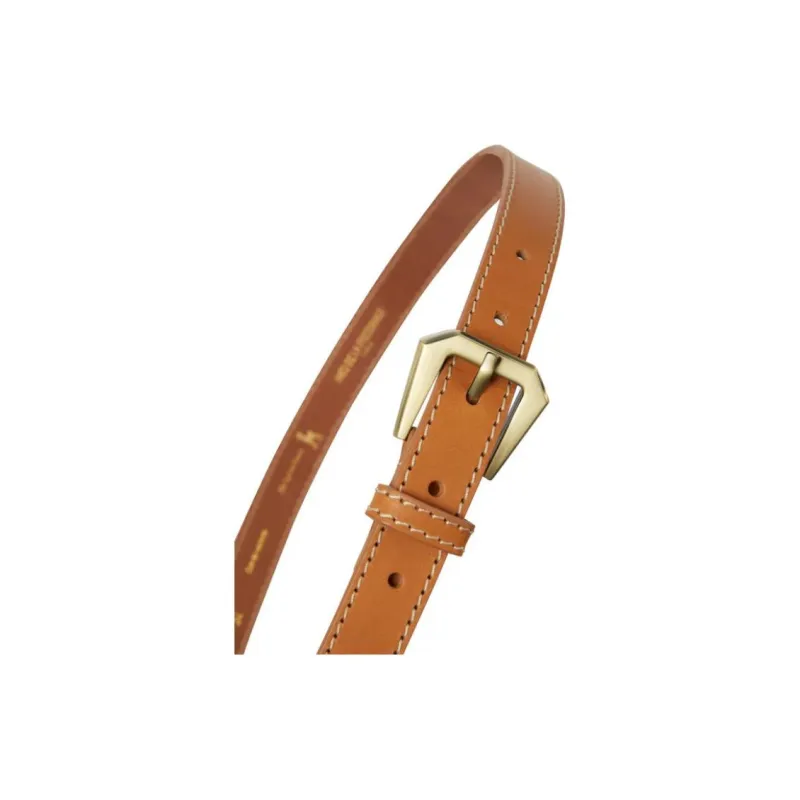 INES DE LA FRESSANGE Cow Leather Belts Women's Brown Width 2CM-1