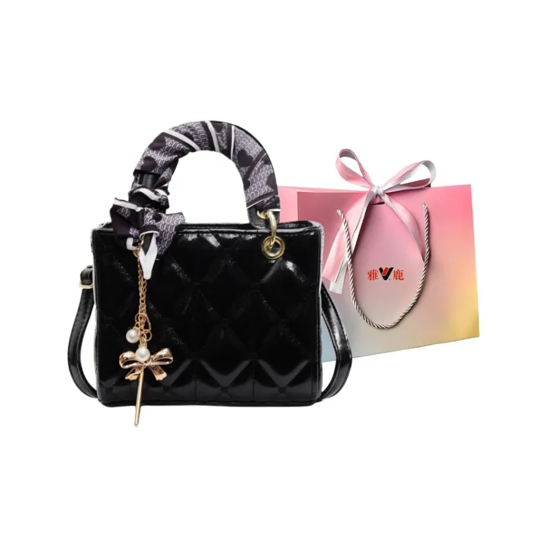 Yalu PU Shoulder Bag, Crossbody Bag, Handbag Regular Women's Black/Ecru/Pink/Burgundy-0