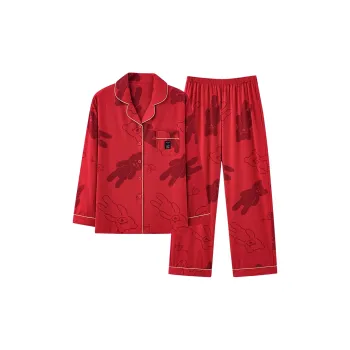 Huggy Kissy Pajama Set Women's Red