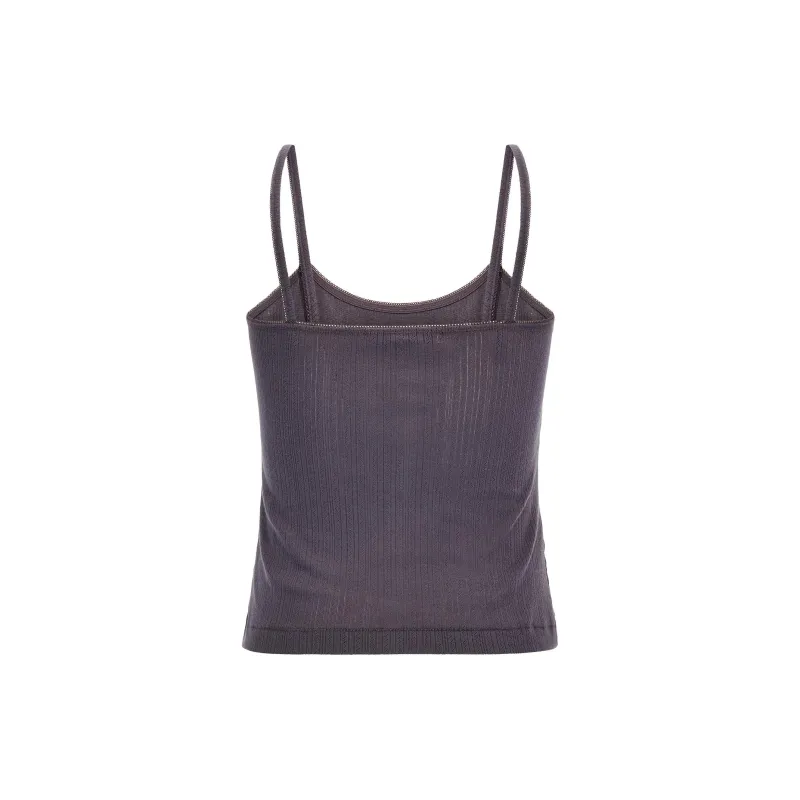 Maison Kitsune Baby Fox Patch Ribbed Top-1