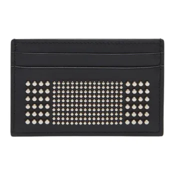 Alexander McQueen Cow Leather Card Holder Regular Men's Black