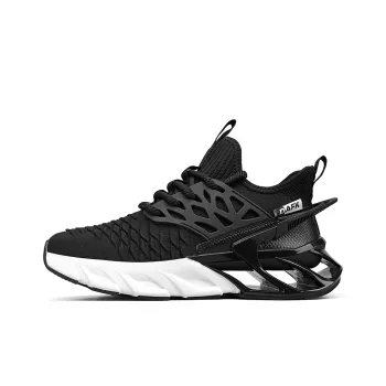 DAFK Slip Resistant Support Height Increasing High Top Running Shoes Men's