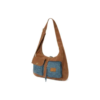 Lee Fabric Shoulder Bag Women's Cognac