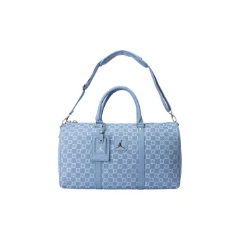 Jordan Cotton Travel Bag Handbag Unisex Light Denim Blue