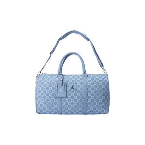 Jordan Cotton Travel Bag Handbag Unisex Light Denim Blue