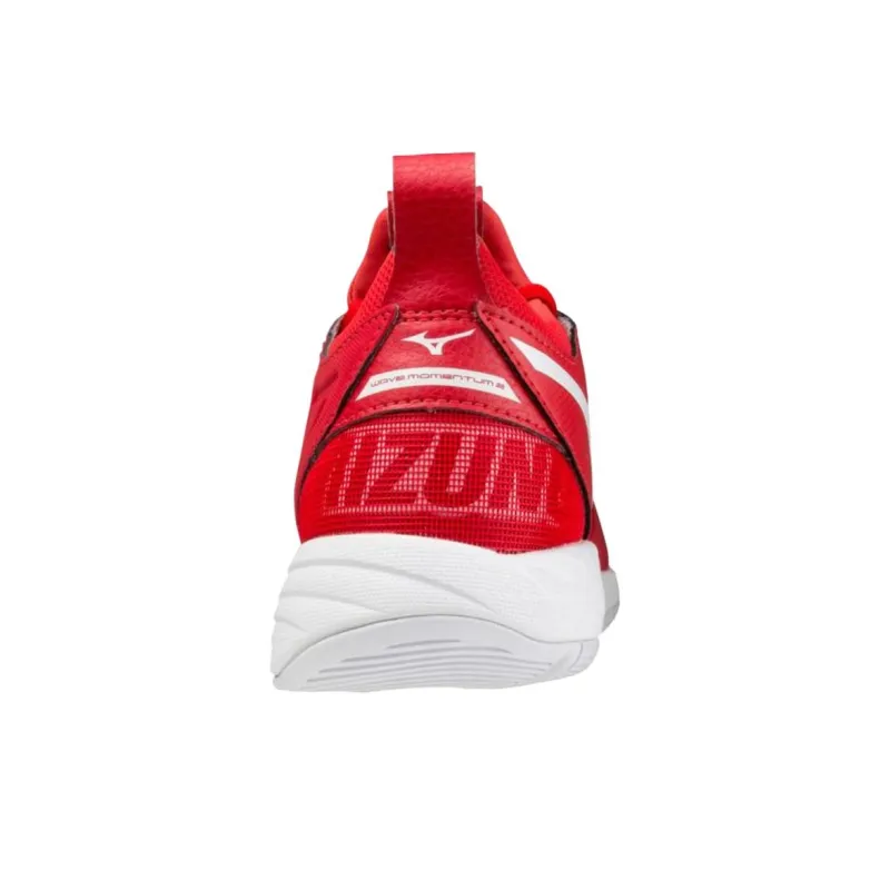 Mizuno Wave Momentum 2 Low-Top Training Shoes Women's Red White-3