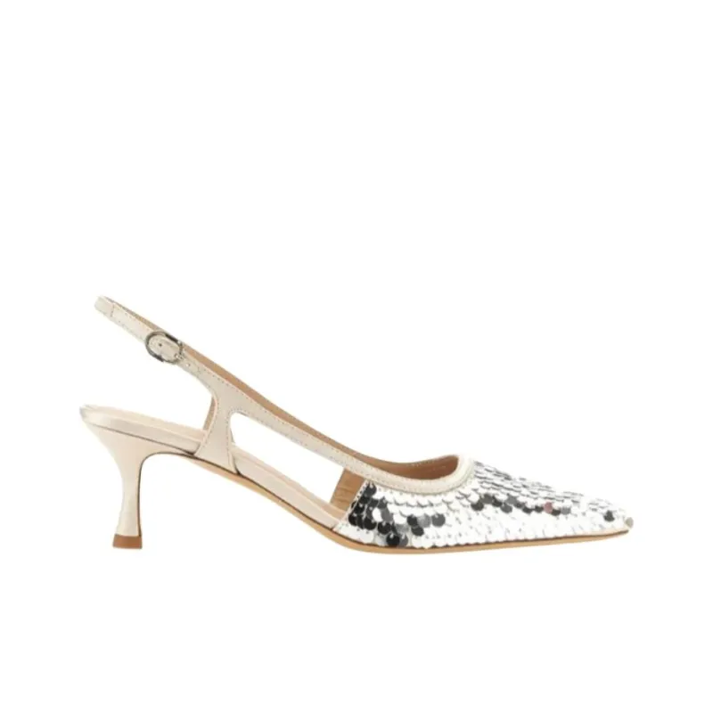 Roberto Festa Slim Heel High Heels Women's Silver-1