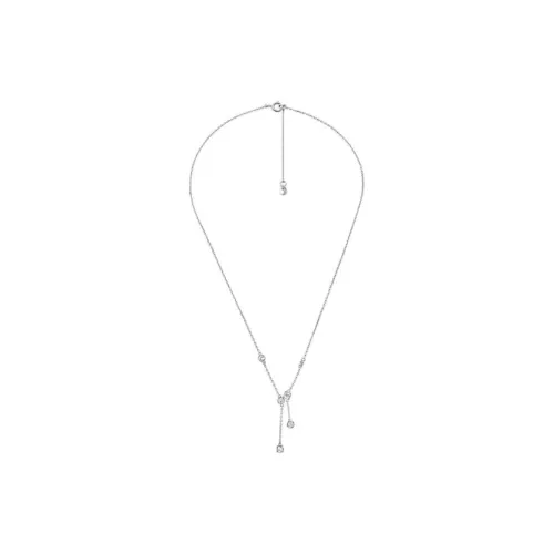 MICHAEL KORS Precious Metal Plated Sterling Silver Bezel Necklace