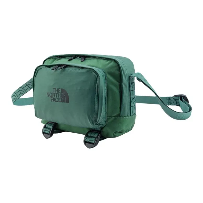 THE NORTH FACE Fabric With Nylon Crossbody Bag, Shoulder Bag Unisex Duck Green-1