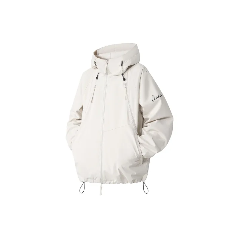 CHOUCHOUS Urban Living/Travel/Commuting Wear Resistant Water Resistant Windproof Windbreaker Jacket Unisex-2