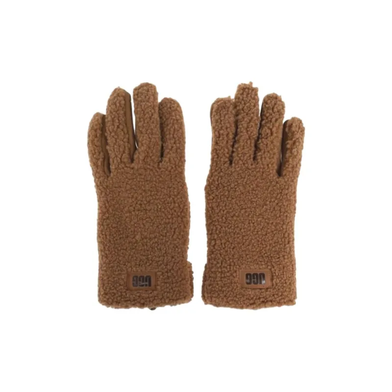 UGG UGGfluff Logo Patch Gloves-1