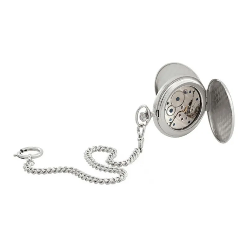 TISSOT Mechanical Movement-Manual Mechanical Movement Brass Pocket Watches 53mm Men's Watches Black Dial-3