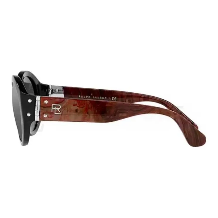 Ralph Lauren Plastic Oval Sunglasses Women's Black-2