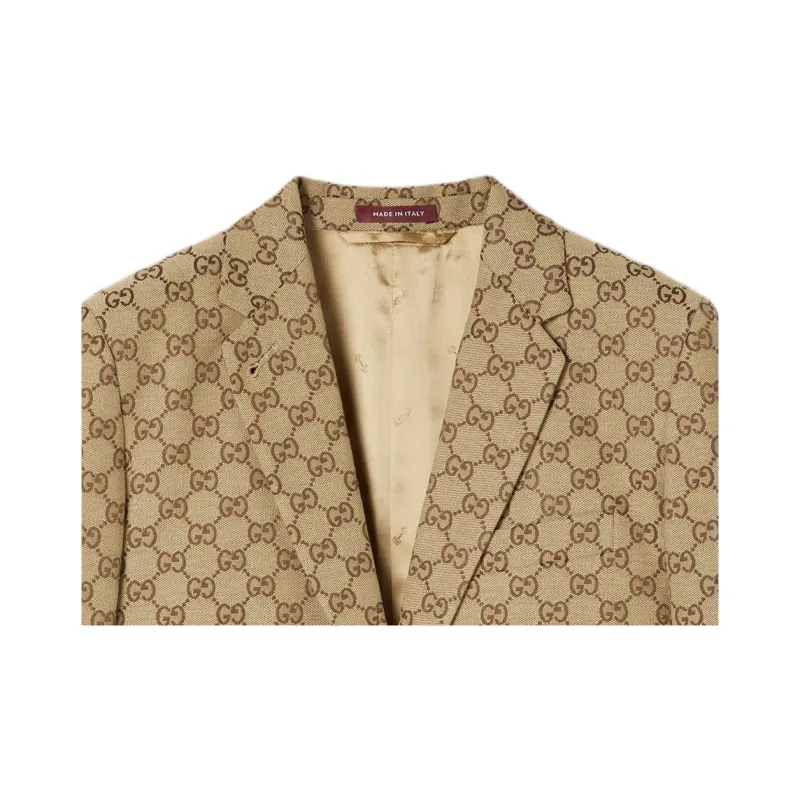 GUCCI Canvas Jacket 'Camel/Ebony'-3
