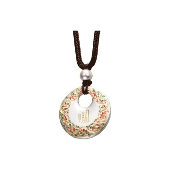 Wylyp 999 Fine Silver Necklaces Women's Traditional Style Gold Tracing