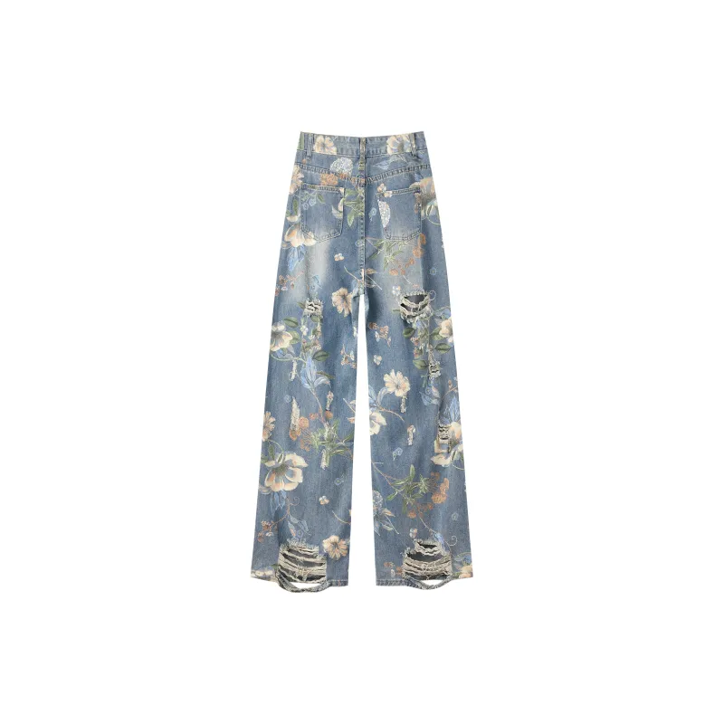 XUANSHU Jeans Women's Blue-1