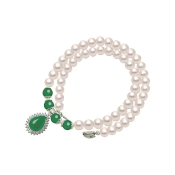 Royal Dragon Mirror Pearl Necklaces Women's