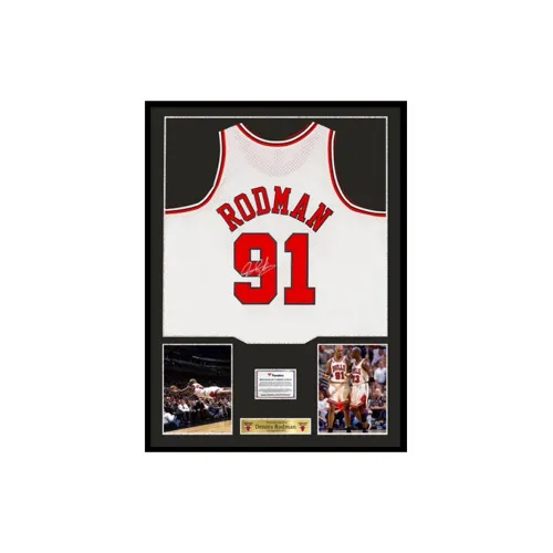 Three For Bulls Team Basketball Fan Supplies FA Certificate Deluxe Mounting Outer Frame Approx. 78x98cm White Unisex