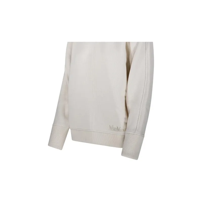 MaxMara Cral Logo Embroidered Crewneck Jumper-4