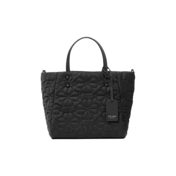 Kate Spade Fabric Tote Bag, Shopping Bag, Shoulder Bag, Crossbody Bag, Handbag Small Size Women's Black