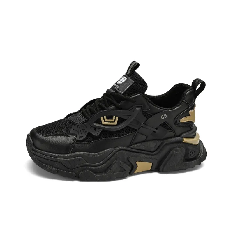 HACKBUTEER Low Top Chunky Sneakers Men's Box Included-2