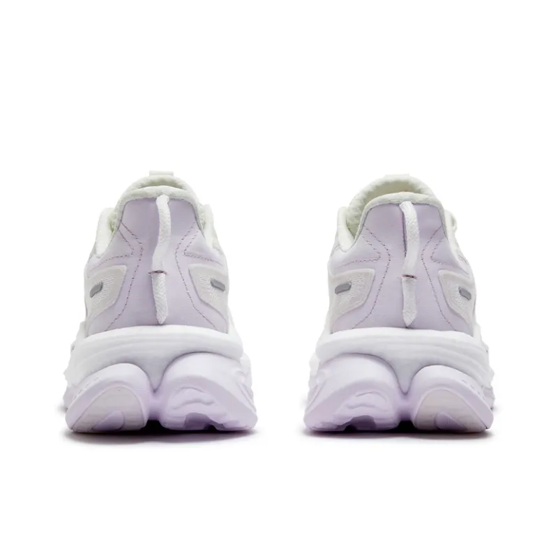 361° Fiery Red 5 Anti Slip And Wear Resistant Breathable Low Top Casual Running Shoes Women's White Purple-3