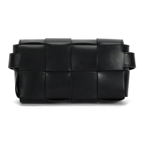 Bottega Veneta Cow Leather Fanny Pack Men's Black