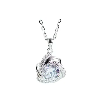 WANBAOYUANZHUBAO 925 Sterling Silver Necklaces Women's