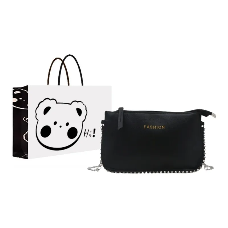NX DOUGHNUT PU Japanese Style Minimalist Bead Chain Small Square Bag Crossbody Bag Regular Women's Multicolor-0
