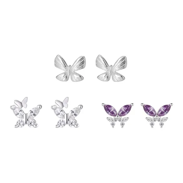 NAME.S S999 Fine Silver Stud Earrings Women's-2