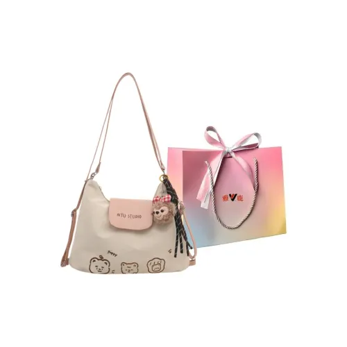 Yalu PU Shoulder Bag Regular Women's Pink/Silver