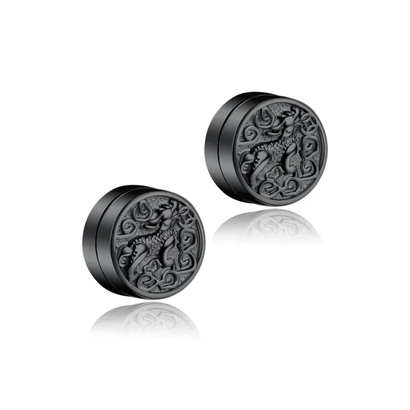 GUDUD Alloy Clip On Earrings Men's-0
