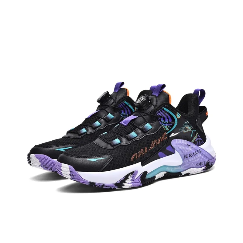 Kuding Cushioned Slip-Resistant Water-Resistant Wear-Resistant Basketball Shoes Men's-25