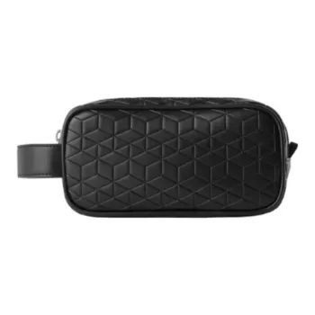 ZARA Polyurethane Toiletry Bag Men's Black