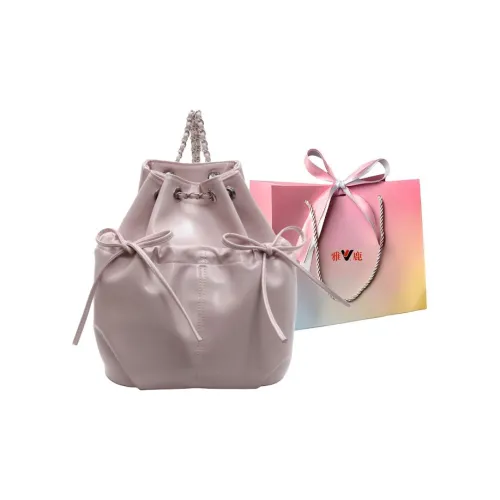 Yalu PU Shoulder Bag Backpack Regular Women's 1Black/Ecru/Blue/Pink