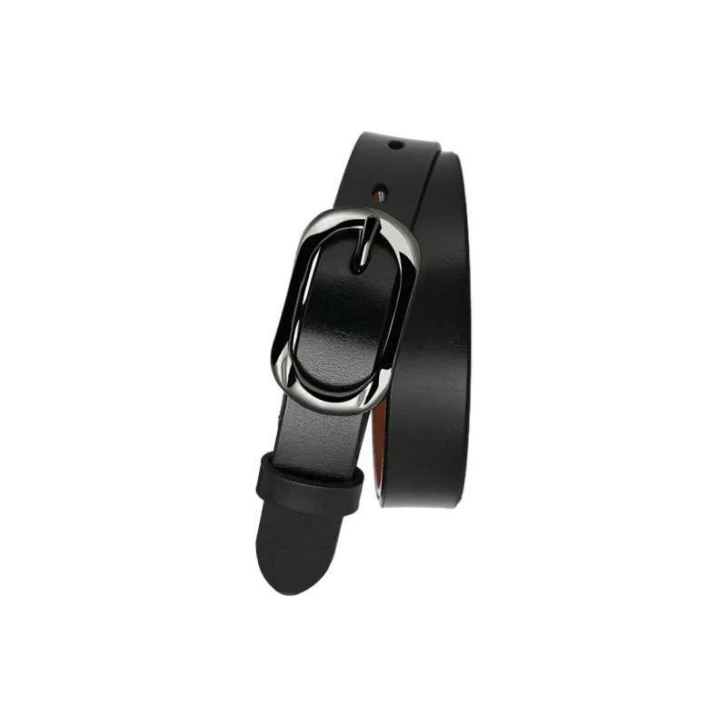 JW Cow Split Leather Belts Women's Width 2.3CM-2