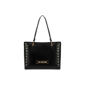 LOVE MOSCHINO PU Shoulder Bag Women's Black