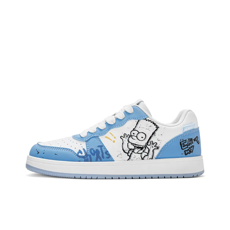 The Simpsons Coverage Height Increasing Abrasion Resistant Low Top Skateboard Shoes Unisex-1