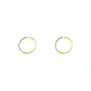[8mm Gold 2 Pack]Open-Ended Plain Band Hoop Earrings Eh-1919.ebF
