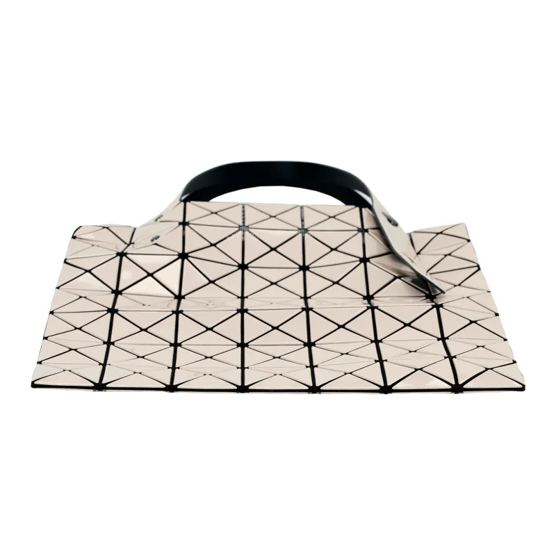 ISSEY MIYAKE Prism PVC One Shoulder Handbags Women's Beige-3