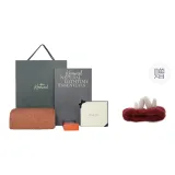 [Lava Orange]Quick-Dry Bath Towel Gift Set, Shopping Bag+Essential Oil Soap+Limited Greeting Card, Free Antler Hair Band *1
