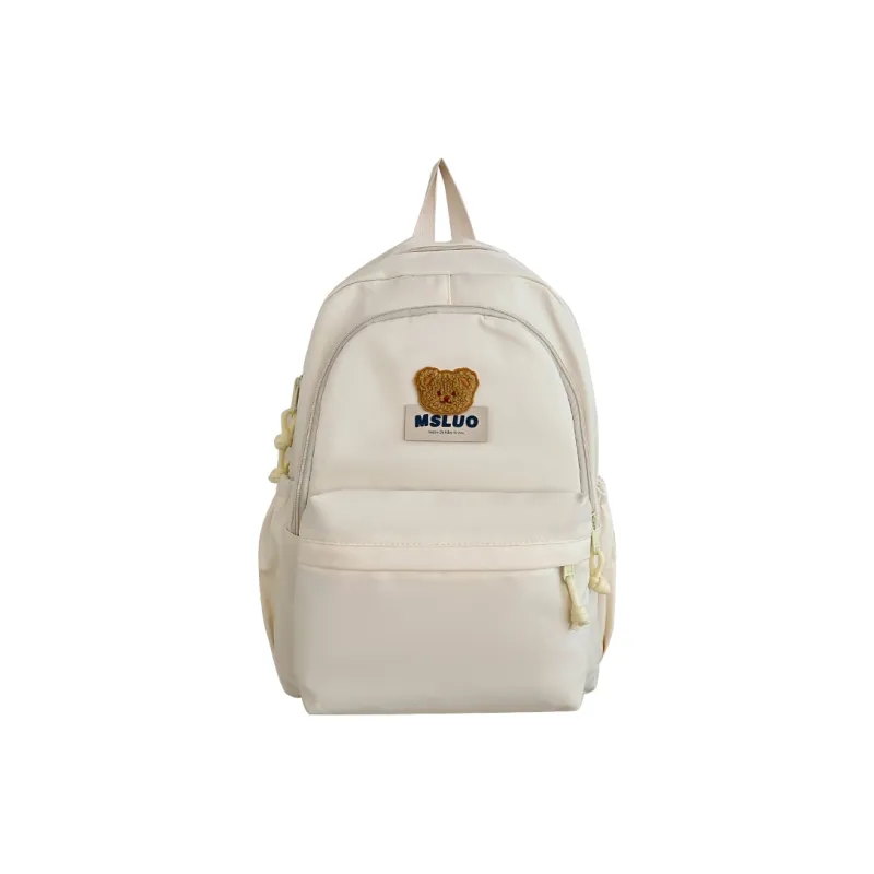 KAMLUI Nylon Backpack Unisex Mint Green/White/Black/Yellow/Pink-7