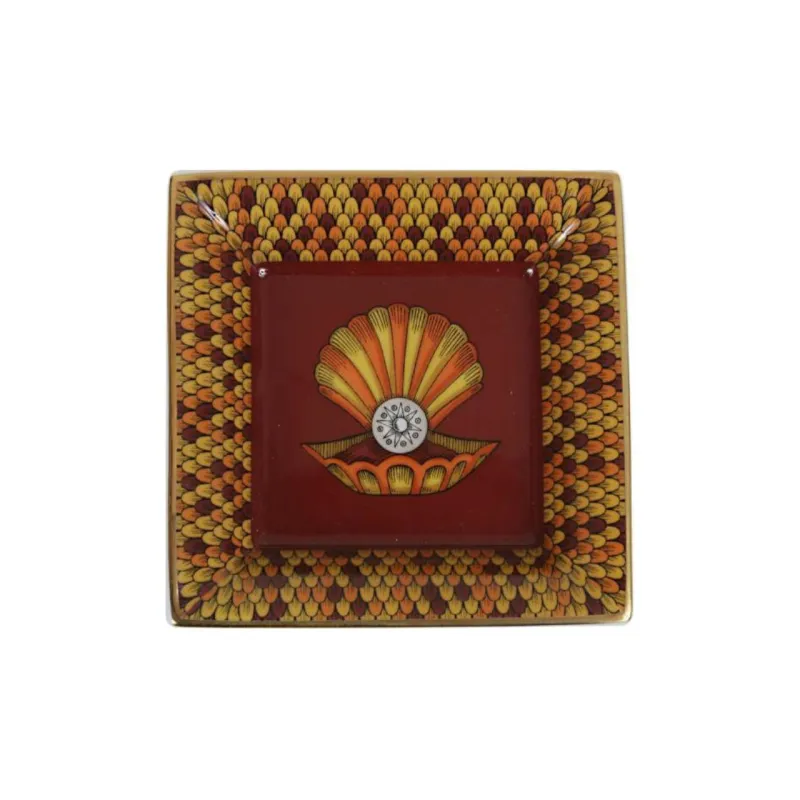 La DOUBLEJ. Porcelain Ashtrays Yellow 10*10cm-0