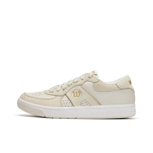 Wilson PRO STAFF Collection Low Top Tennis Shoes Men's Ecru