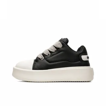 ESTEE GEEA Coverage Anti Slip And Wear Resistant Lightweight Height Increasing Low Top Skateboard Shoes Unisex Black