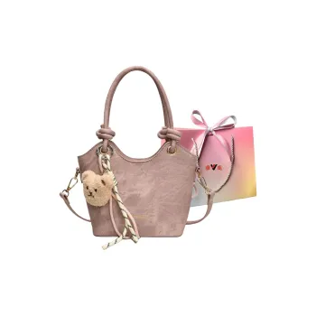Yalu PU Bucket Bags Handbags Regular Women's White/Blue/Black/Pink